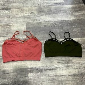 NWOT F21 Strappy Sports Bras